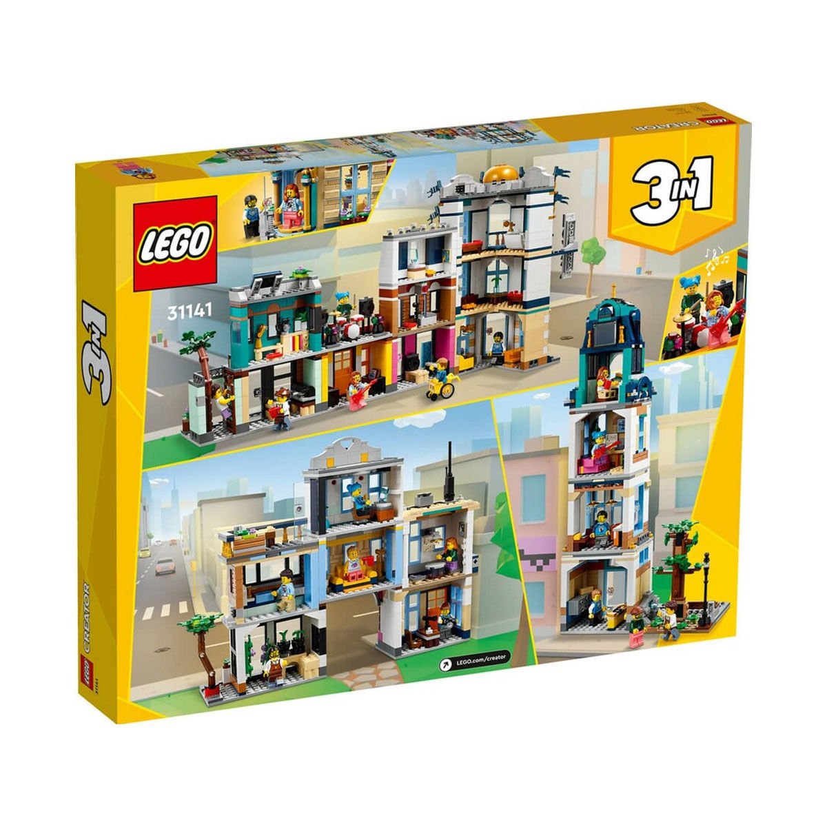 31141 Lego Creator 3ü1 arada Ana Cadde 1459 parça +9 yaş
