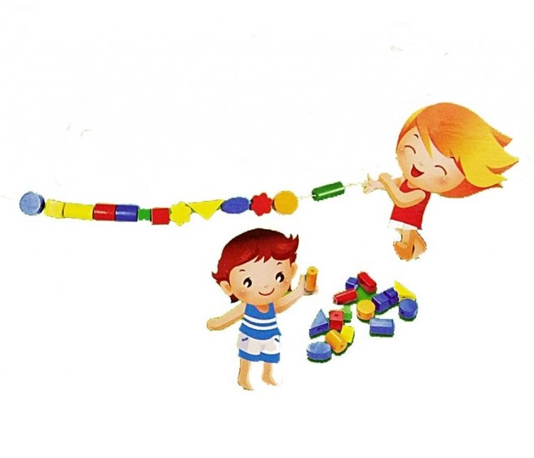 Ahşap 50 Parça İpe Dizme Oyunu