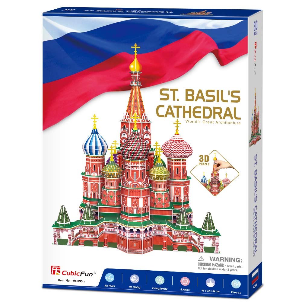 Cubic Fun 214 Parça 3D Puzzle ST. Basil's Cathedral