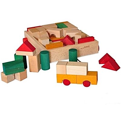 Woodoy 60 Parça Kovalı Büyük Bloklar