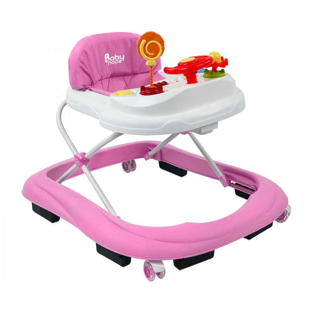 Babyhope 217 Lüks Oyuncaklı Yürüteç Pembe