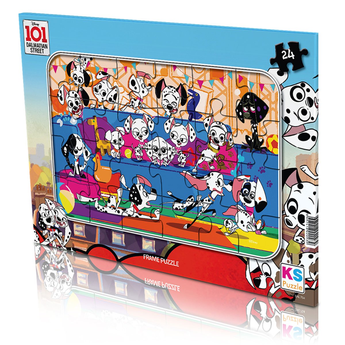 101 Dalmation 24 Parça Frame Puzzle