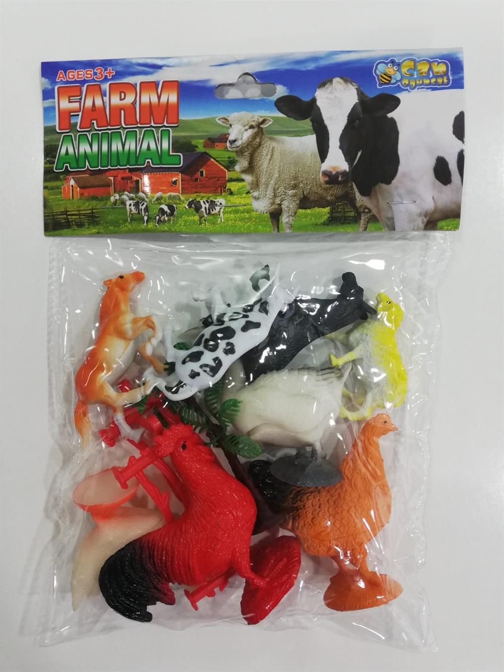 Poşetli Çİftlik Oyuncak Hayvan Seti 10 Parça