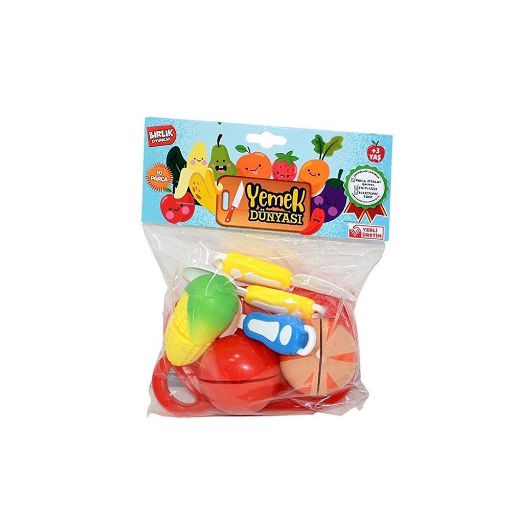 Poşetli Meyveli Kesilebilir Oyuncak Sebze Oyun Seti