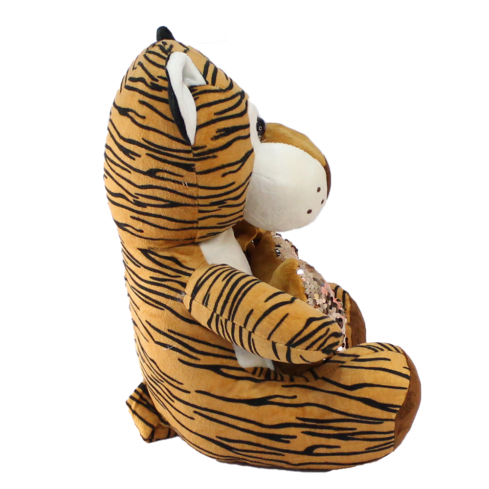 Kalpli Kaplan Peluş Oyuncak 35 cm