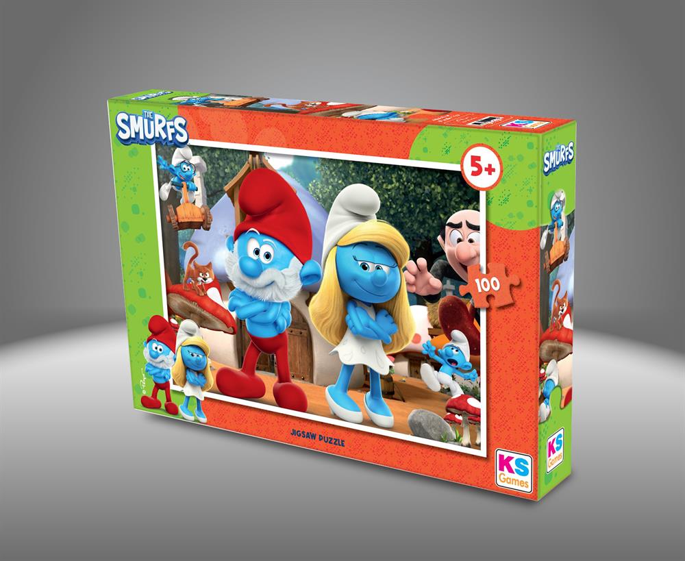 SMR 714 SMURF ŞİRİNLER 100 PRÇ PUZZLE -KS