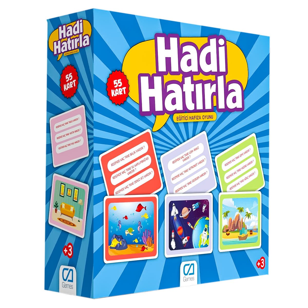 5108 CA Games, Hadi Hatırla - Eğitici Hafıza Oyunu / +5 yaş