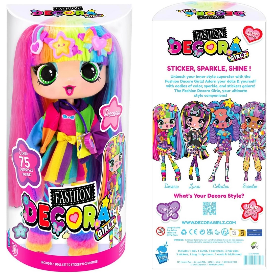 Decora Girlz Büyük Moda Bebek 28 cm