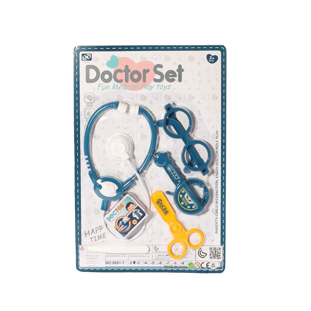 8801-2A-2 KARTELADA KLAS GÖZLÜKLÜ DOKTOR SETİ