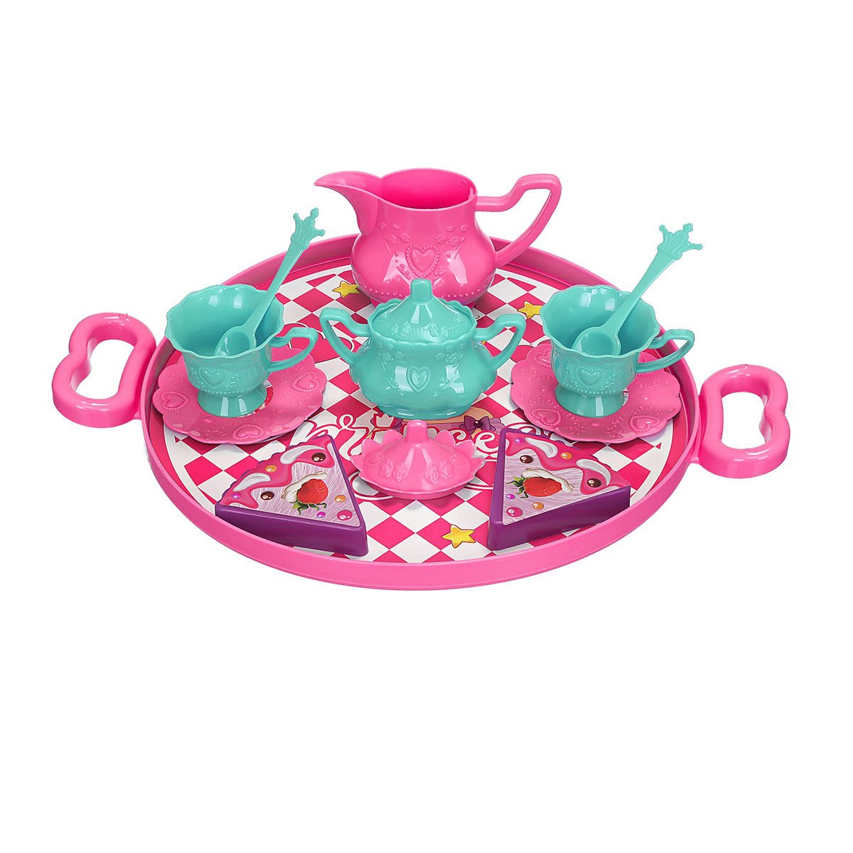 ERN-893 HEROES TOYS TEPSİLİ ÇAY VE KEK SETİ