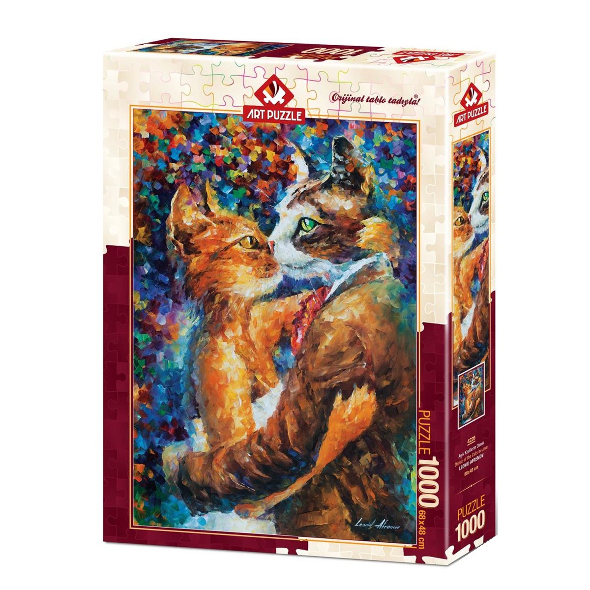 4226 Art Puzzle Aşık Kedilerin Dansı 1000 Parça Puzzle