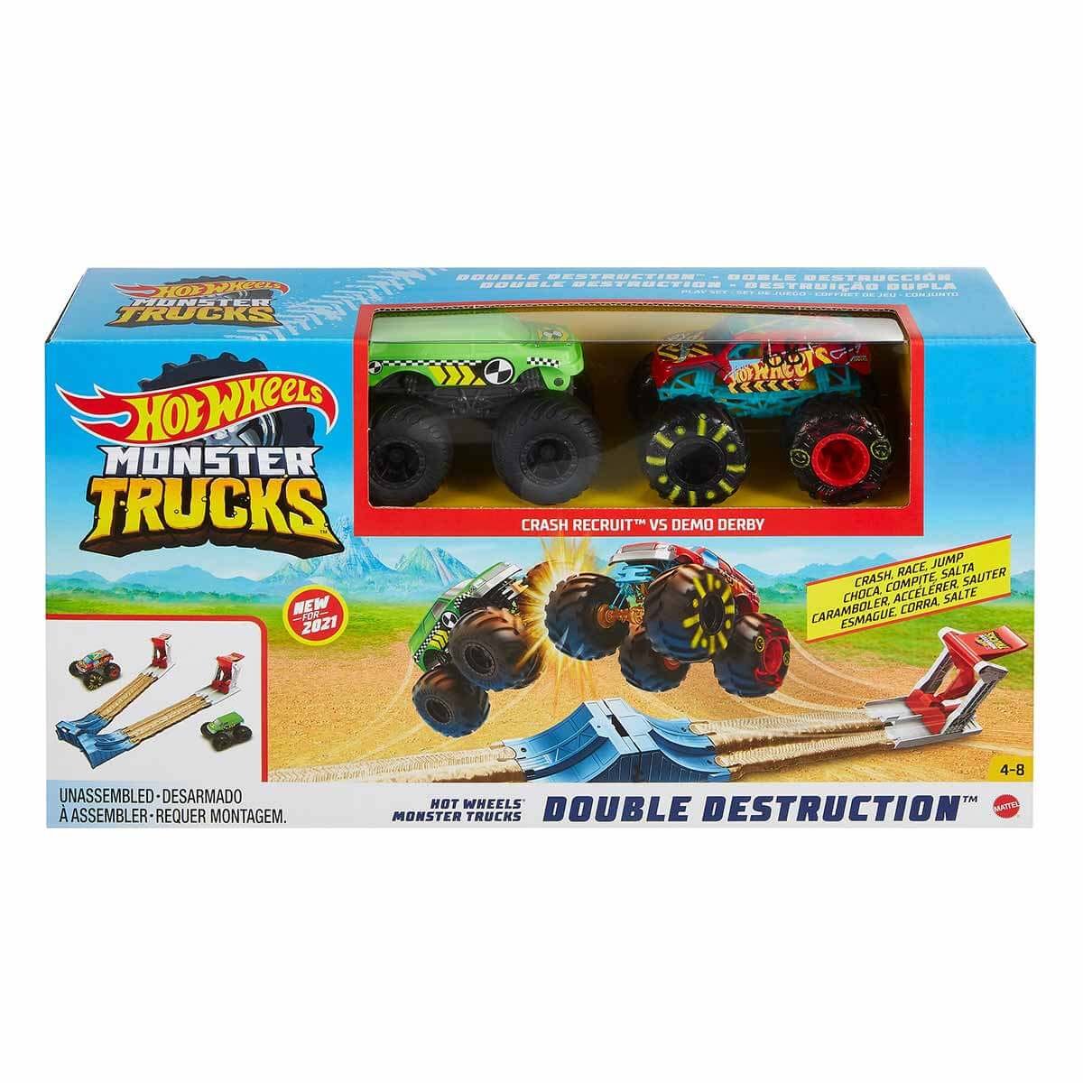 Hot Wheels Monster Trucks Çifte Çarpışma Oyun Seti GYC80