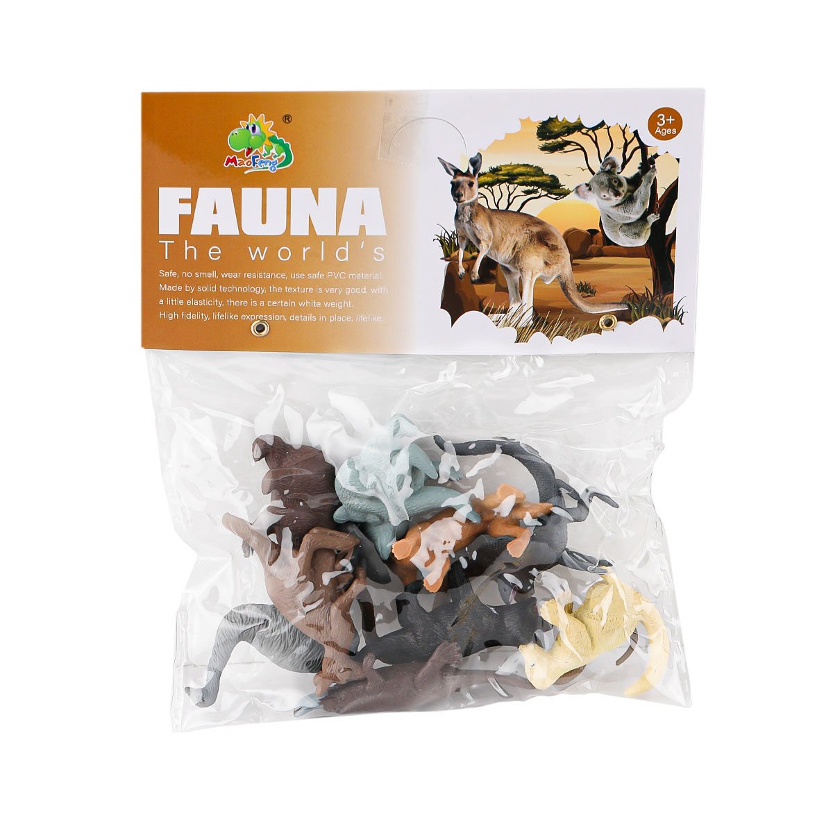 AZ3-012 PVC Küçük Vahşi Hayvanlar 10lu -Kidmar Oyuncak