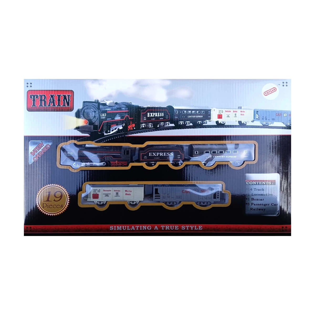 Pilli Tren Seti 19 Parça