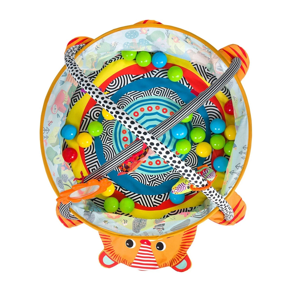 Sevimli Aslan Top Havuzuna Dönüşen Aktivite Merkezi & Oyun Halısı Renkli