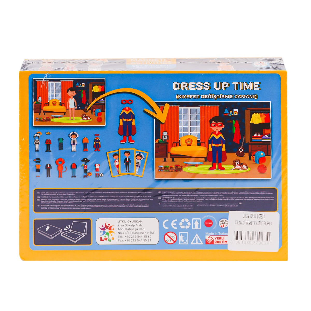 LC7983 Manyetik Aktivite Kıyafet Değiştirme Oyunu -Laçokids