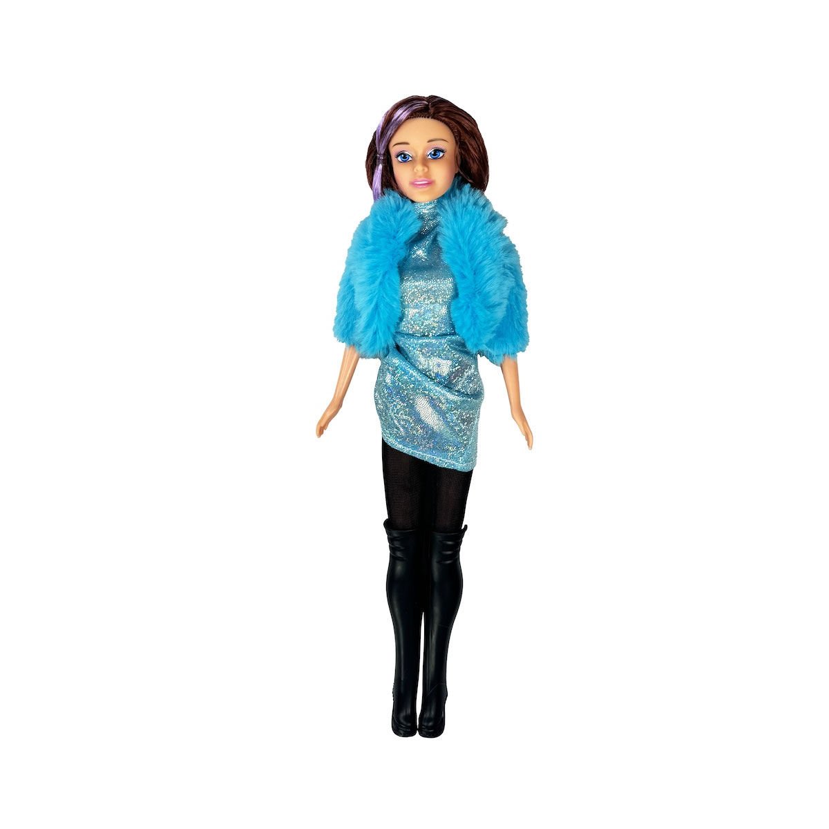 WG-66771 Parlak Drape Elbiseli Bebek 29 cm -Vardem