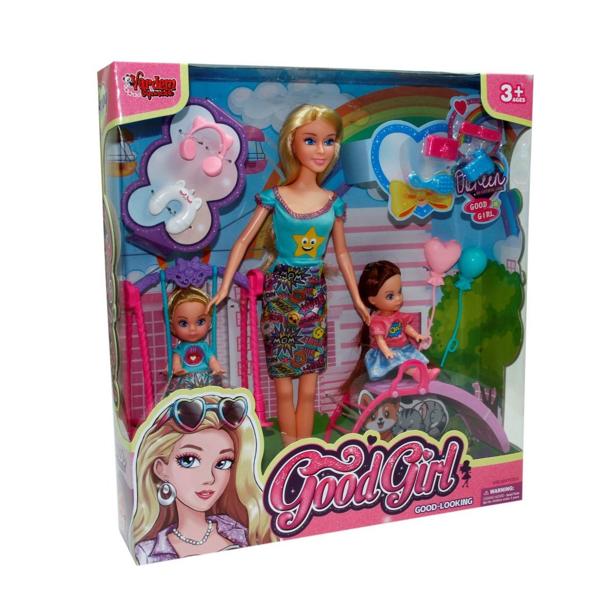 WG-66749 Kutulu 29 cm 2 Çocuklu Parkta Bebek - Vardem Oyuncak