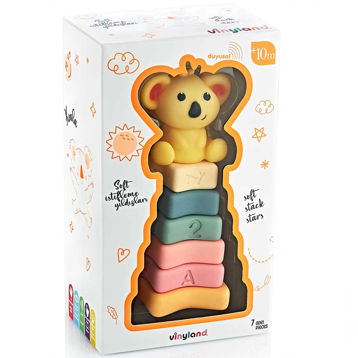 Vinyland Soft Yıldız Halkalar Koala 7'li Set 661877