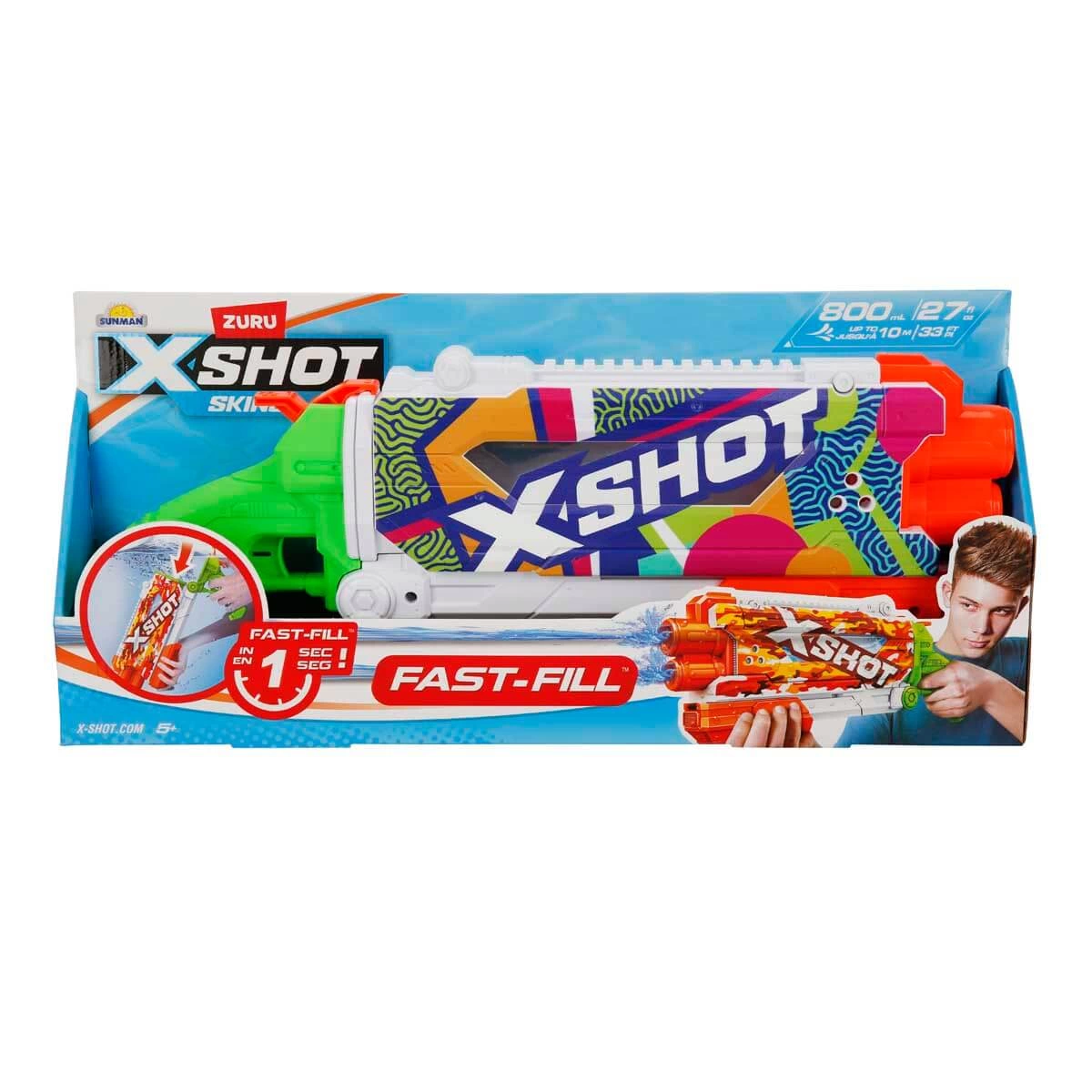 X-Shot Skins Pump Action Fast Fill Su Tabancası 49,5 cm