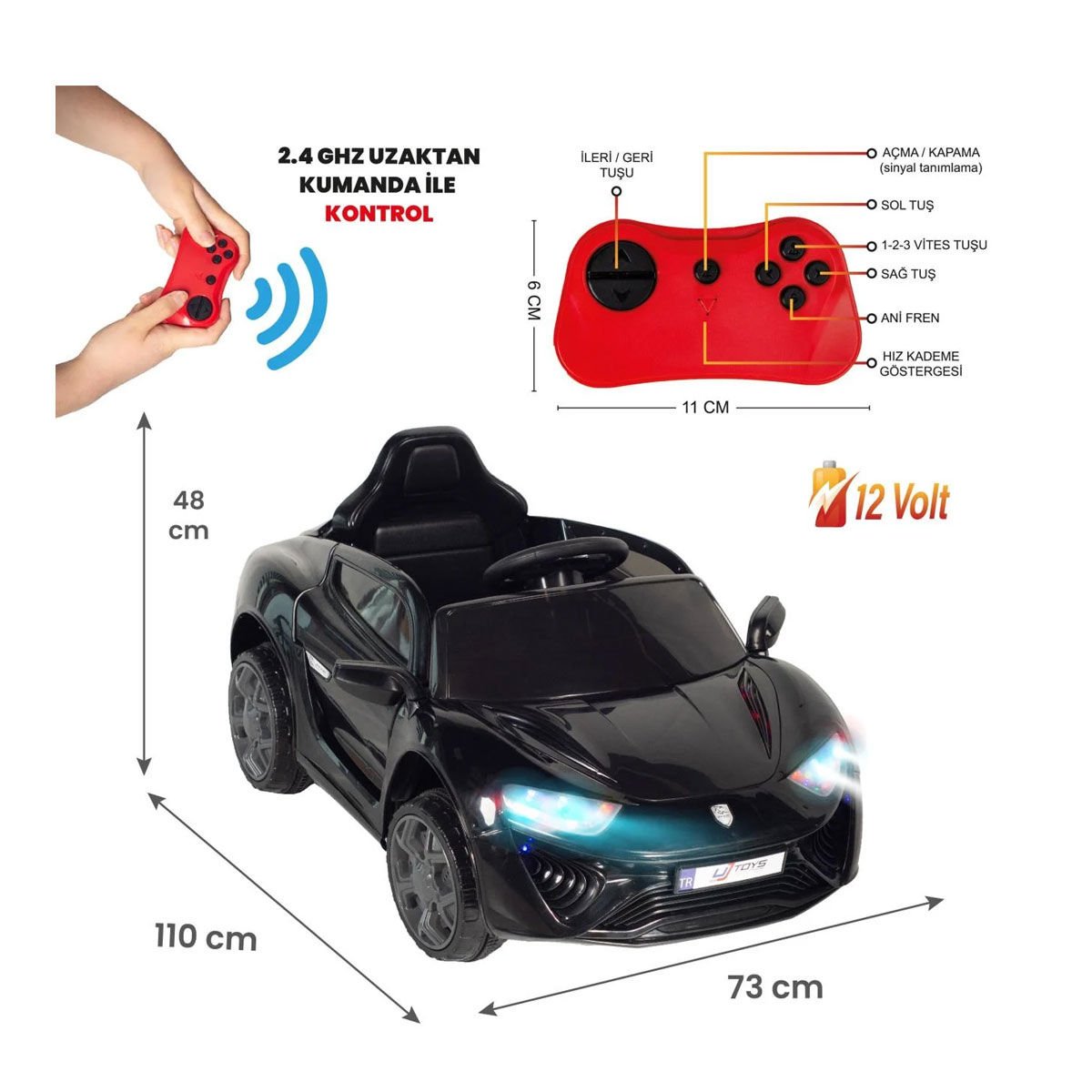 9178 0005 JAGOR 12V AKÜLÜ ARABA 1310-4 1310-1 1310-2 1310-3