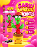 100 Yabancı Şarkılı Dans Eden Peluş Kaktüs | Ses Taklitli, Şarjlı