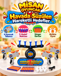 Misan Havada Süzülen Hedef Vurma Oyunu – 4  Tabancalı Sünger Dart Seti