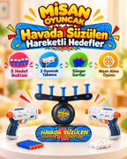 Misan Havada Süzülen Hedef Vurma Oyunu – 2  Tabancalı Sünger Dart Seti