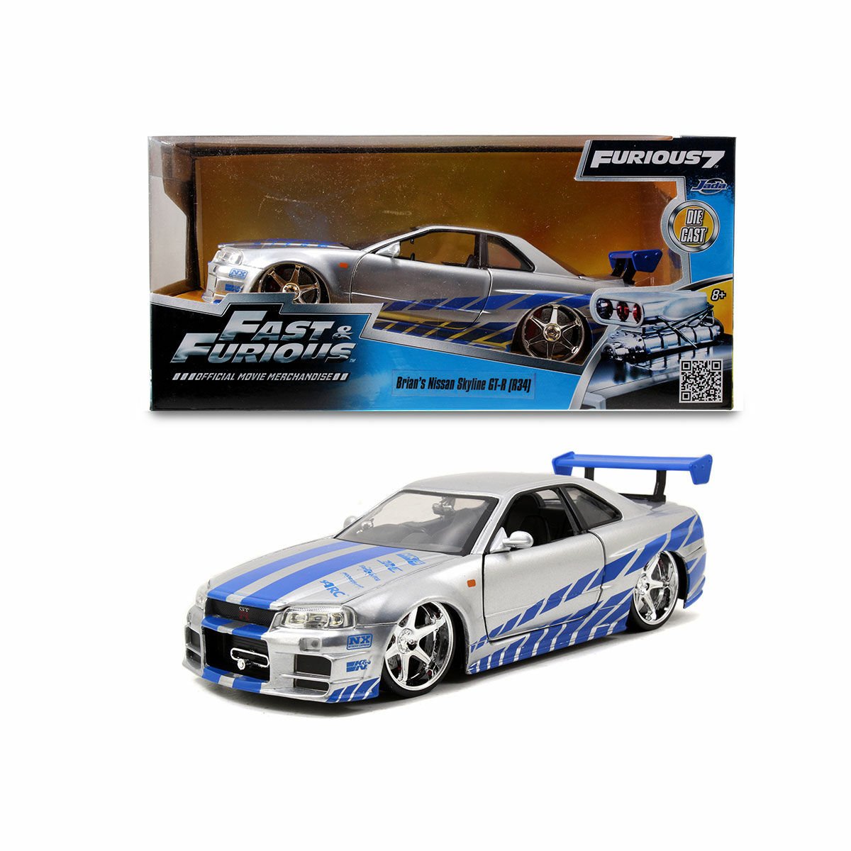 253203044 Fast&Furious 2002 Nissan Skyline 1:24