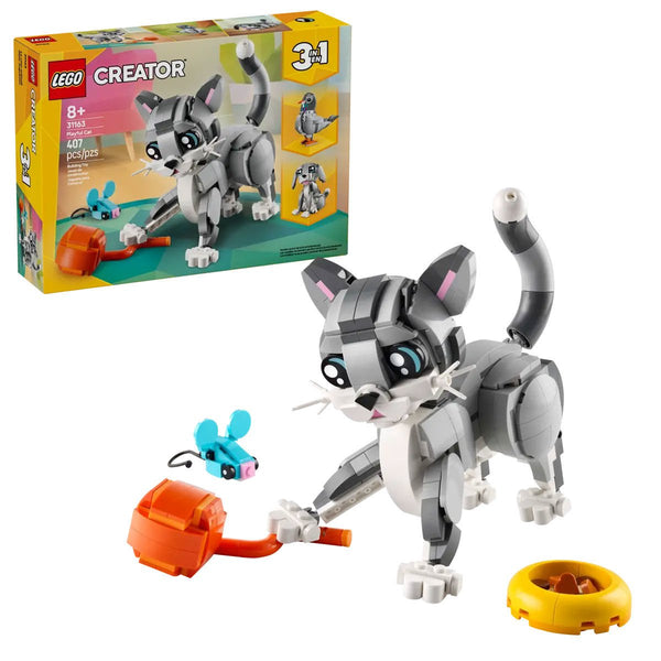 31163 Lego Creator 3in1 - Oyunbaz Kedi 407 parça +8 yaş