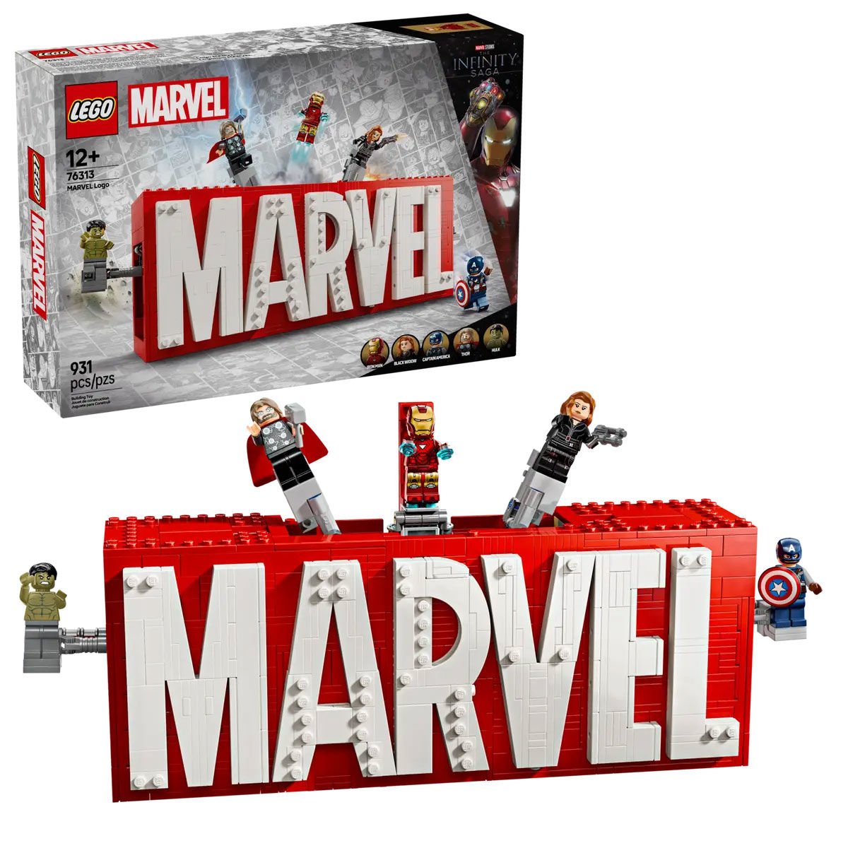 LSS76313 Lego Marvel Logosu ve Minifigürleri
