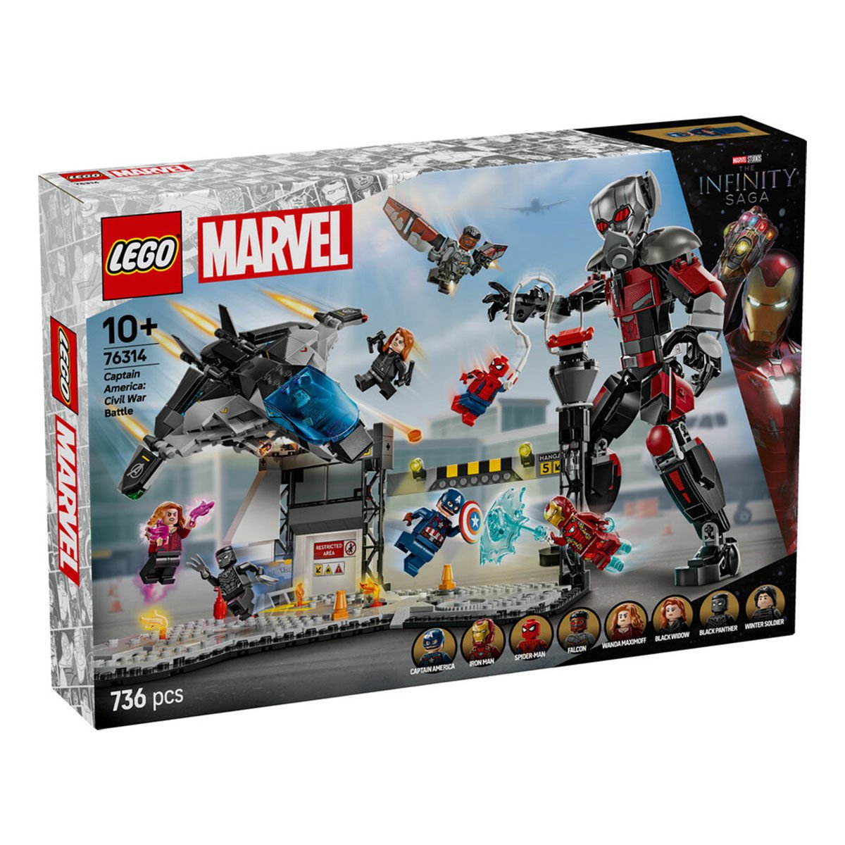 76314 Lego Marvel Kaptan Amerika Kahramanlar 736 parça +10 yaş