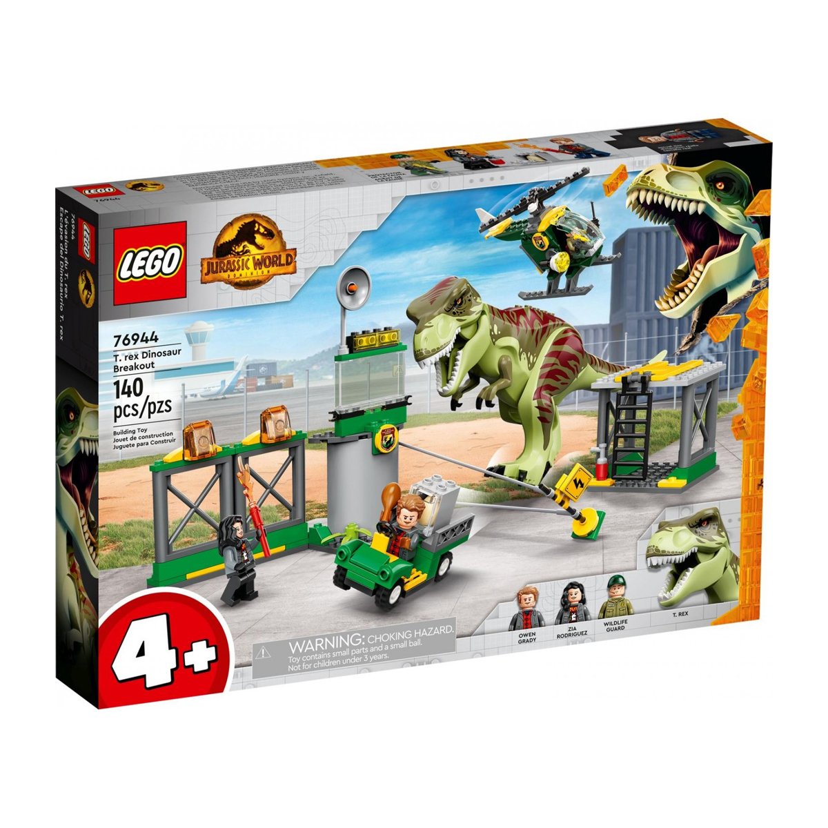76944 Lego Jurassic World T. rex Dinozor Kaçışı 140 parça +4 yaş