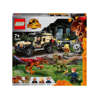 76951 Lego Jurassic World Pyroraptor ve Dilophosaurus Nakliyesi 254 parça +7 yaş