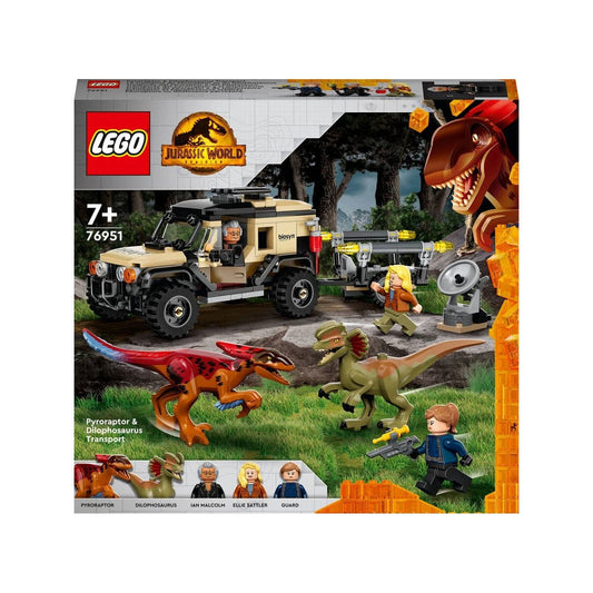 76951 Lego Jurassic World Pyroraptor ve Dilophosaurus Nakliyesi 254 parça +7 yaş