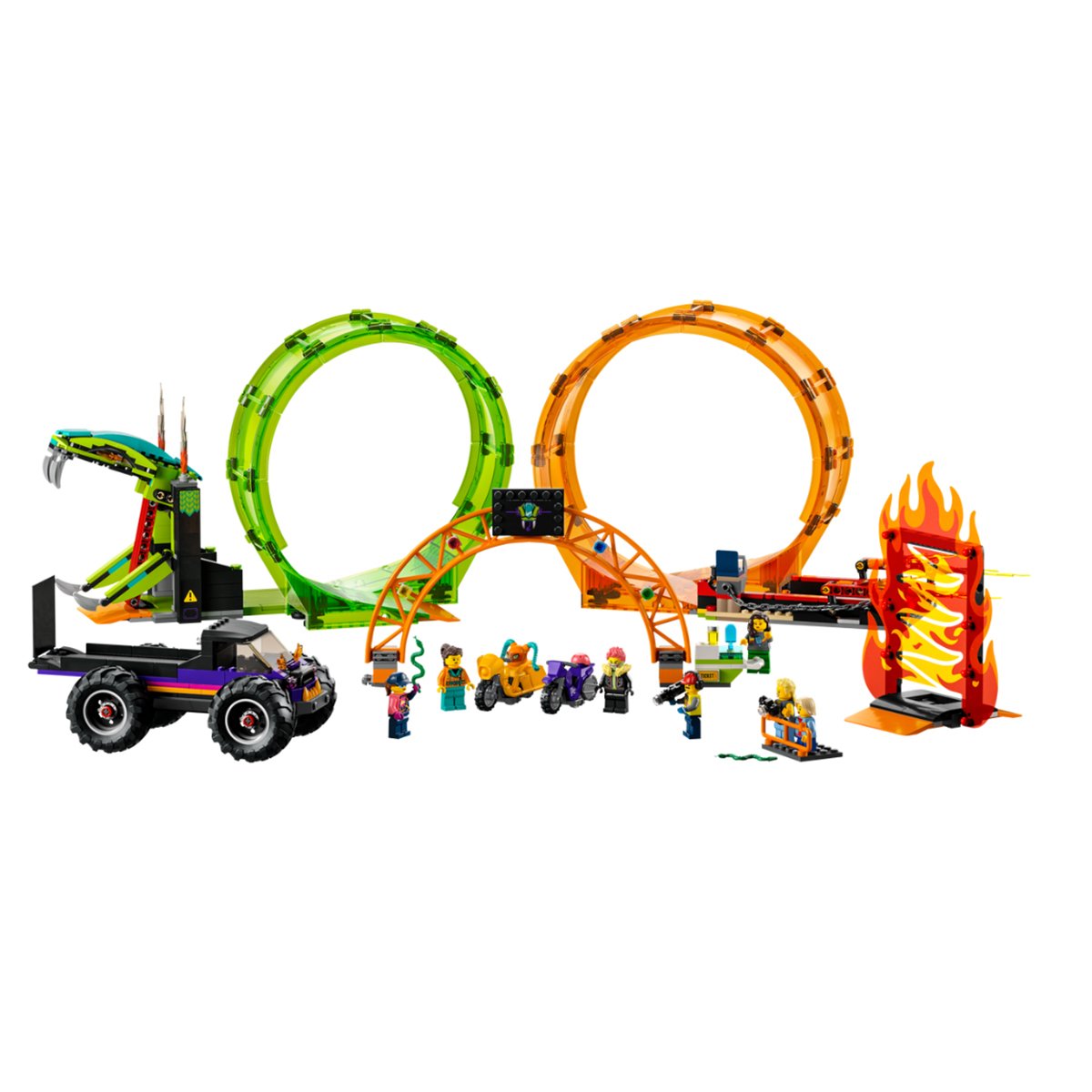 60339 Lego City - Çift Çemberli Gösteri Arenası 598 parça +7 yaş