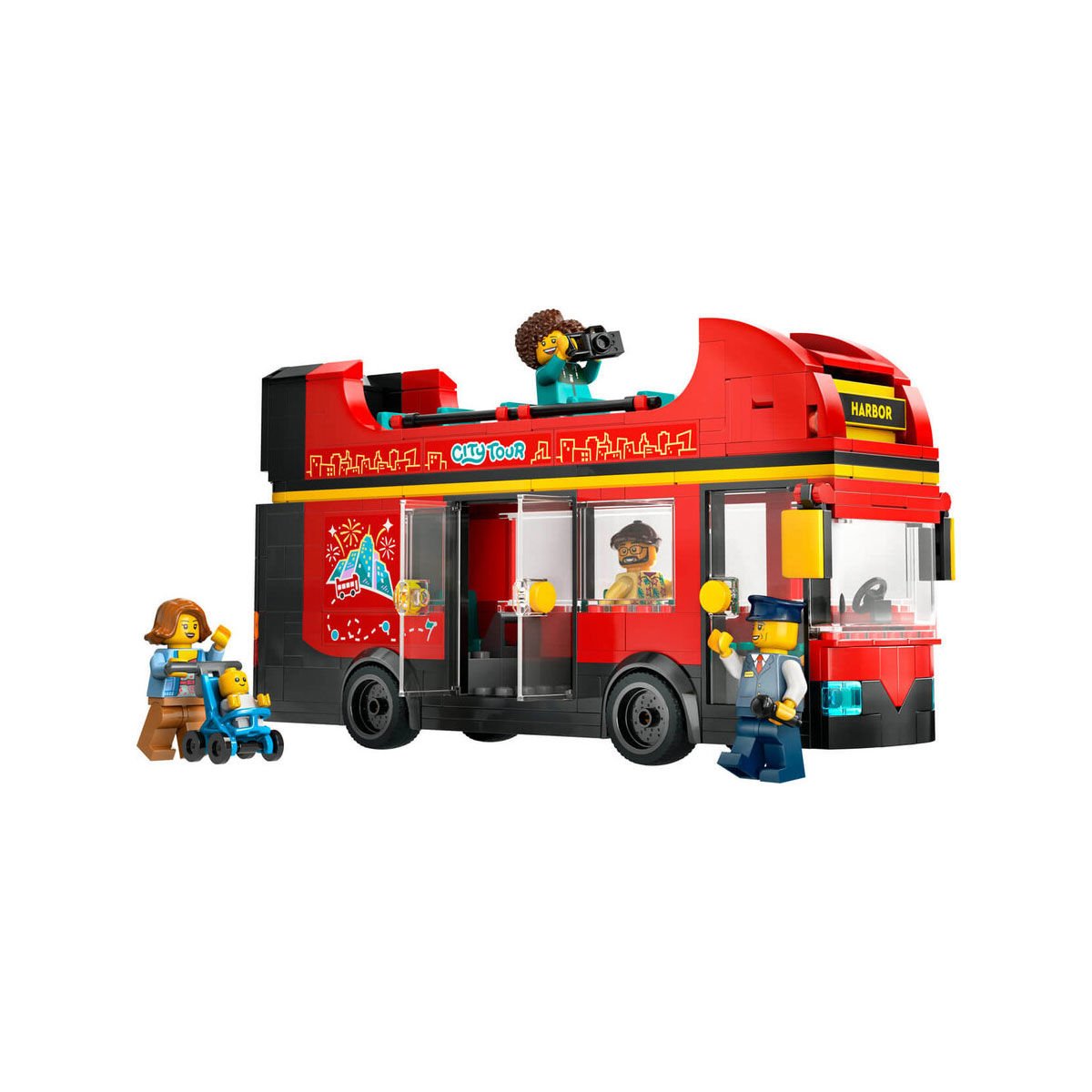 60407 Lego City Kırmızı İki Katlı Tur Otobüsü 384 parça +7 yaş