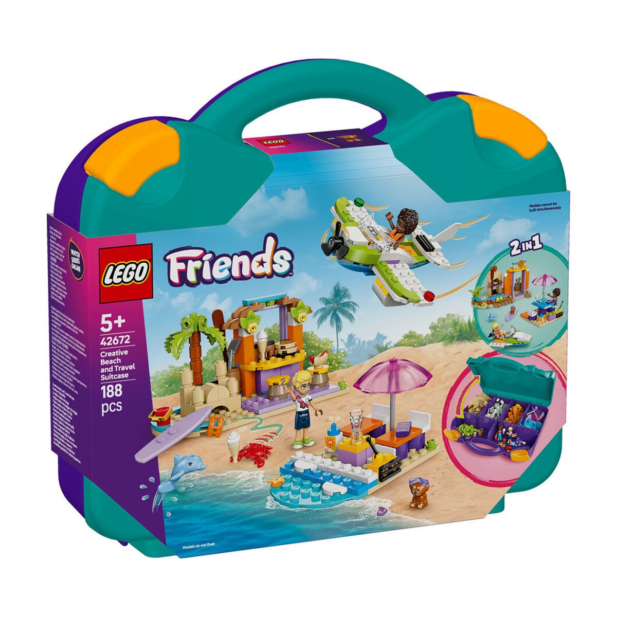 42672 Lego Friends Yaratıcı Plaj ve Seyahat Bavulu 188 parça +5 yaş