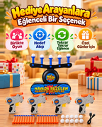 Misan Havada Süzülen Hedef Vurma Oyunu – 4  Tabancalı Sünger Dart Seti