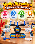 Misan Havada Süzülen Hedef Vurma Oyunu – 2  Tabancalı Sünger Dart Seti
