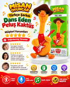 100 Şarkılı Dans Eden Kaktüs Gitarlı Sarı Ördek  – Model ve Dil Seçenekli