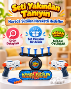 Misan Havada Süzülen Hedef Vurma Oyunu – 2  Tabancalı Sünger Dart Seti