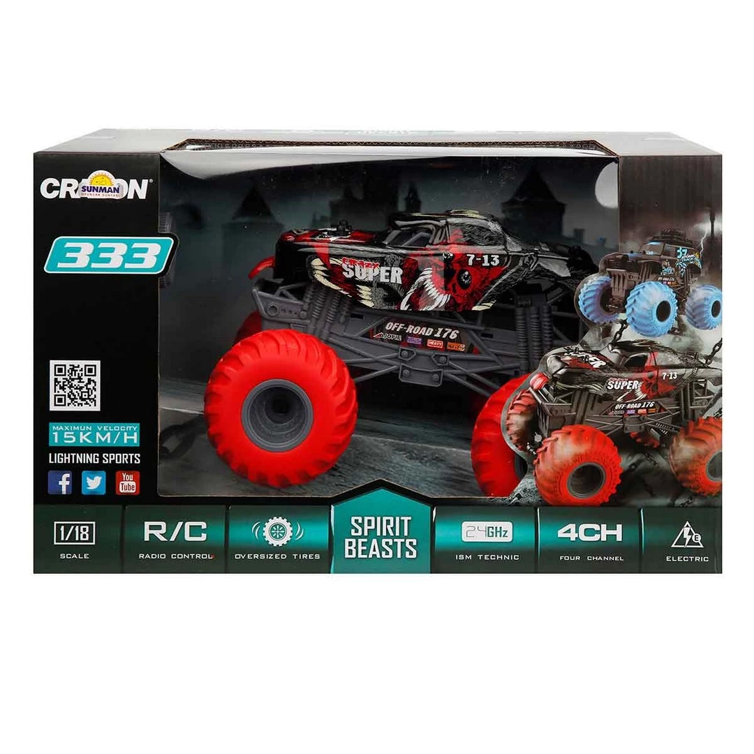 1:18 Uzaktan Kumandalı Spirit Beasts USB Şarjlı Araba 25 cm