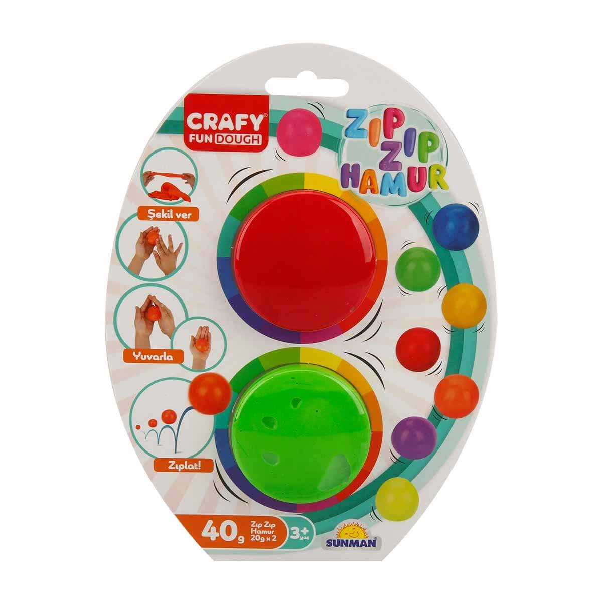 2'li Zıp Zıp Oyun Hamuru 40 gr