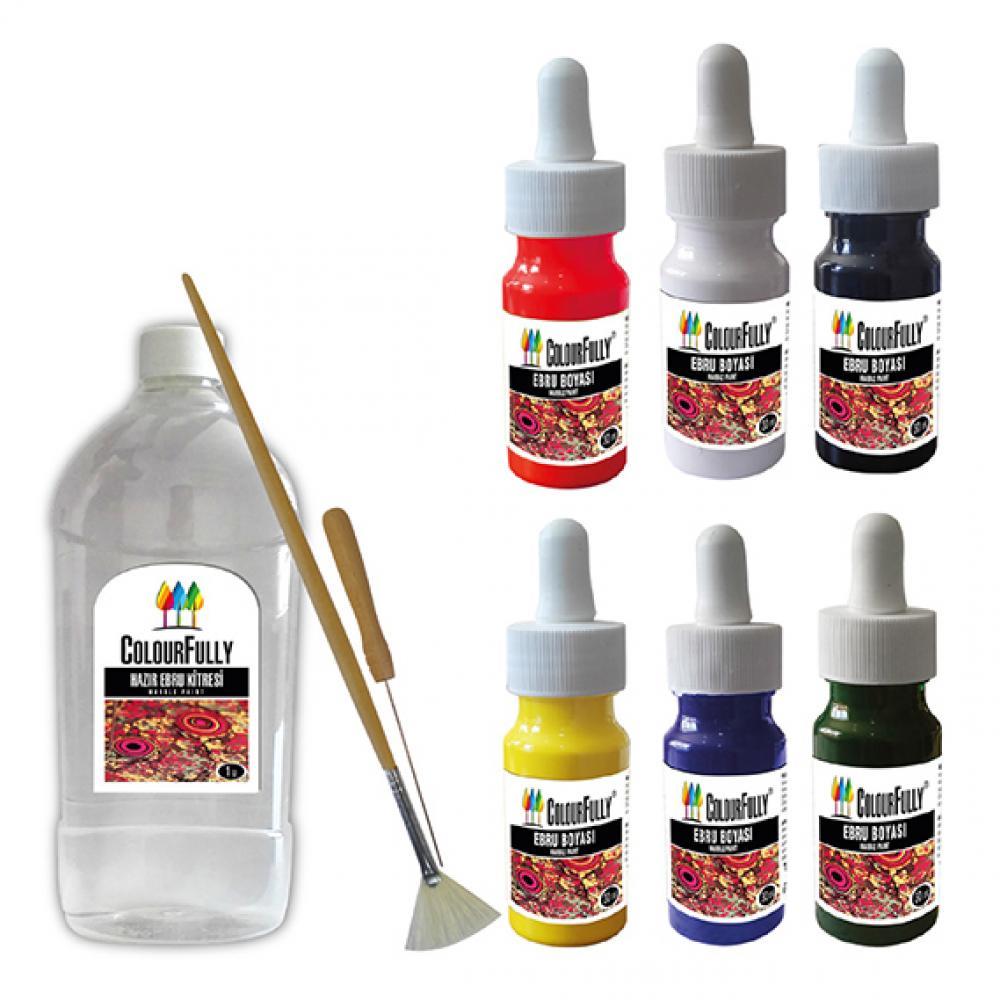 Ebru Sanatı Başlangıç Seti Eğitici Dvd'li