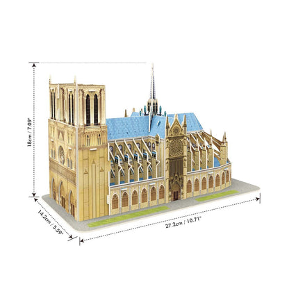 Cubic Fun 53 Parça 3D Puzzle Notre Dame de Paris