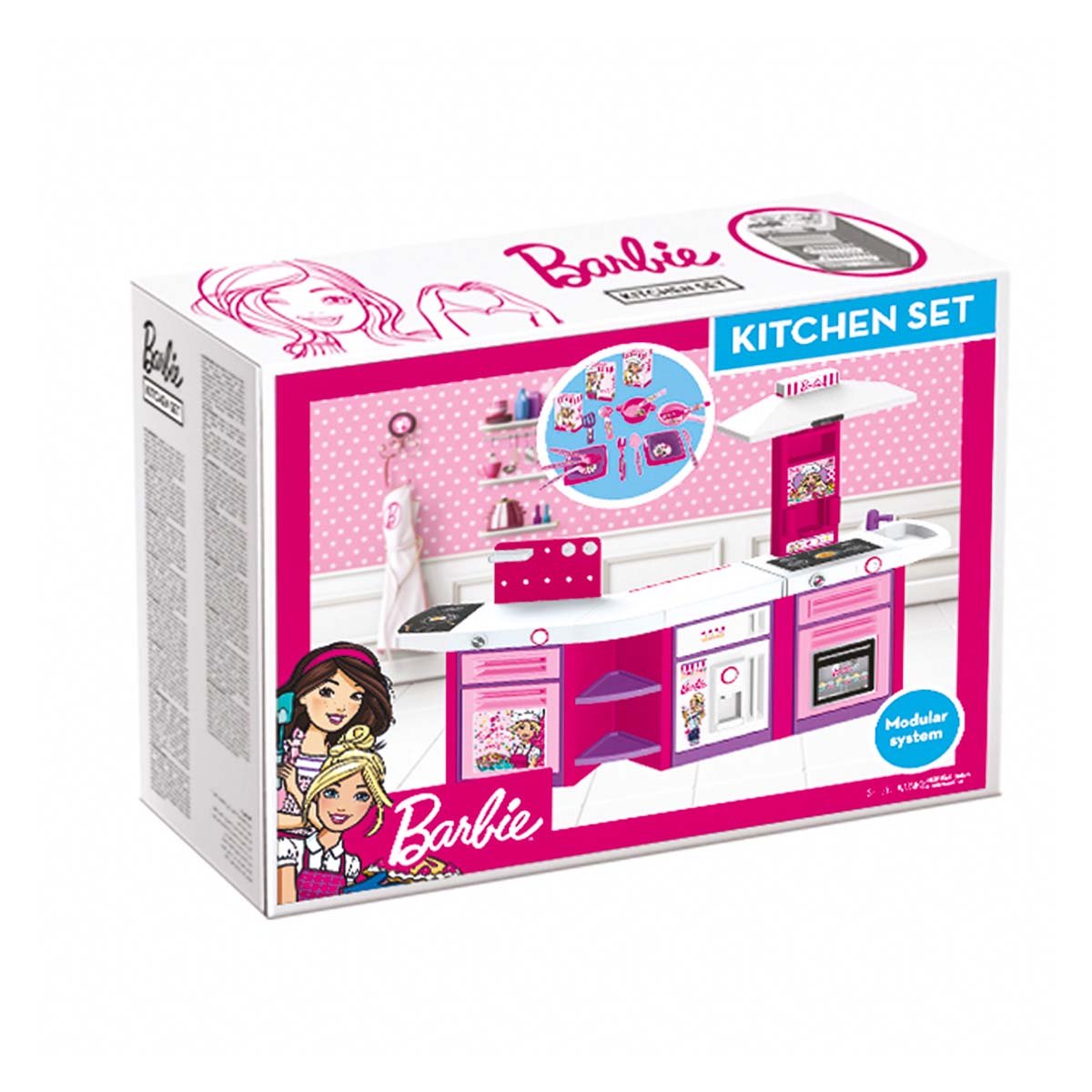 Dolu Barbie 3'lü Mutfak Seti