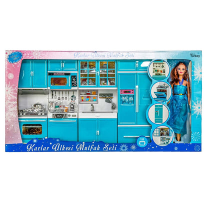 Karlar Ülkesi Bebek ve 4'lü Mutfak Seti