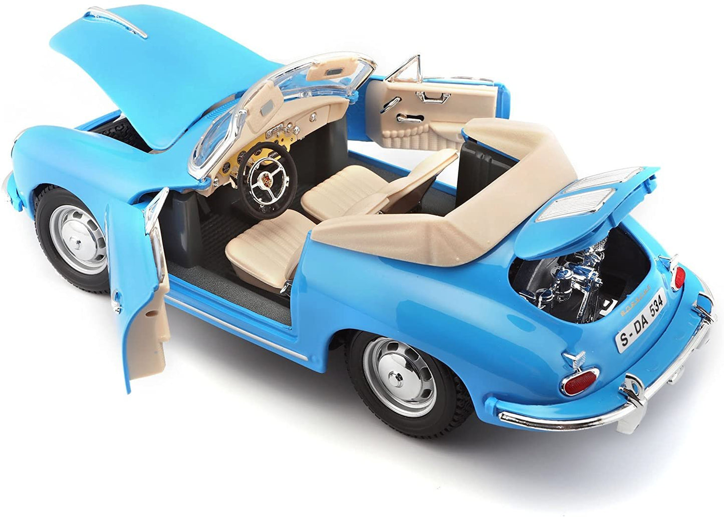 Bburago 1:18 Porsche 356B Cabriolet 1961 Model Araba