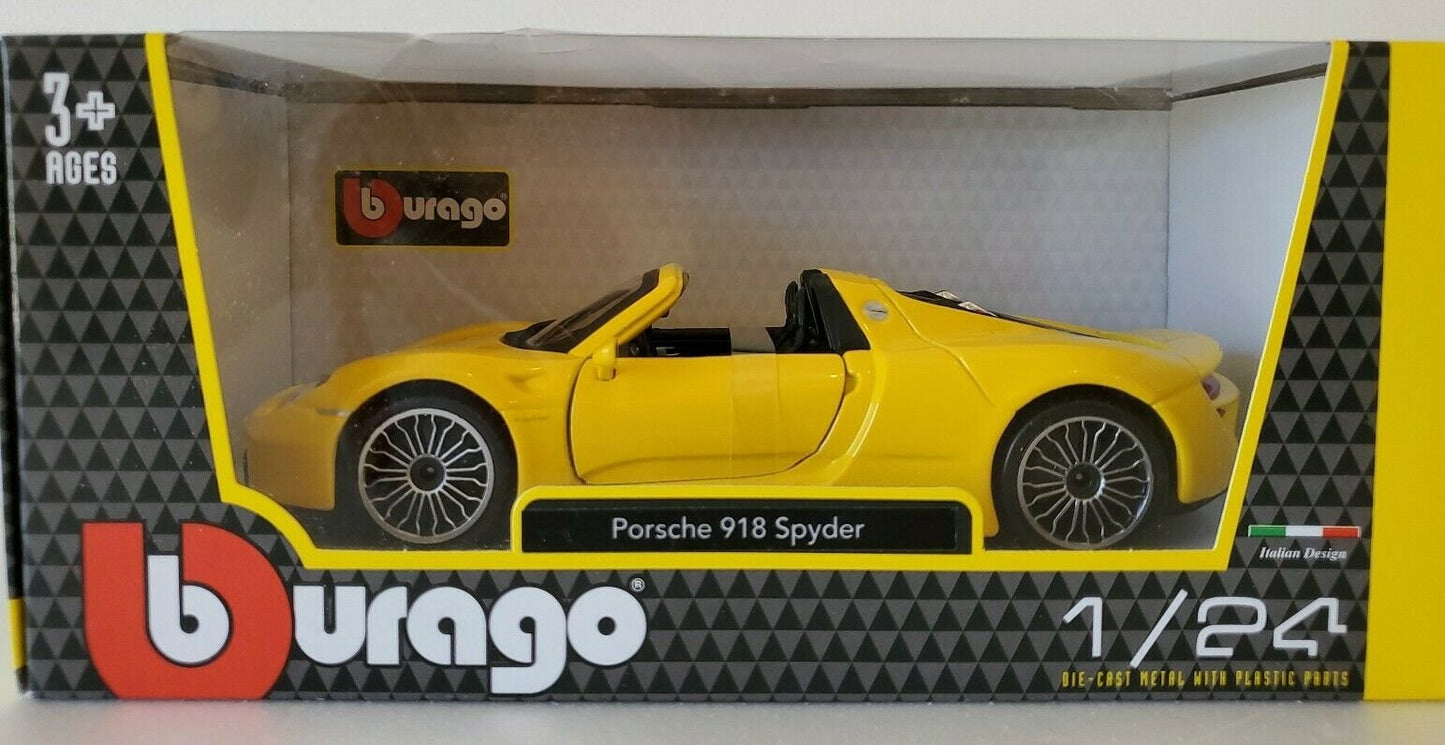 Bburago 1:24 Porsche 918 Spyder Model Araba